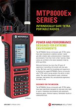 MTP8000Ex Series TETRA ATEX Radios Specifications