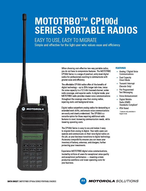 CP100 Series Datasheet