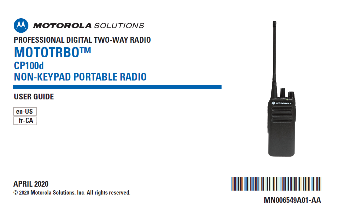 CP100 Non-Display User Guide
