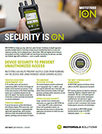 MOTOTRBO Ion Security fact sheet thumbnail