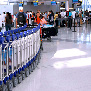 Airport crowd