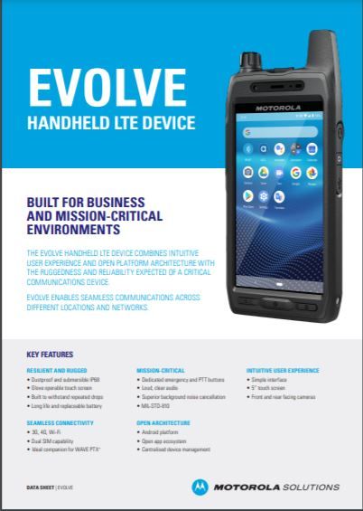 Evolve device datasheet link