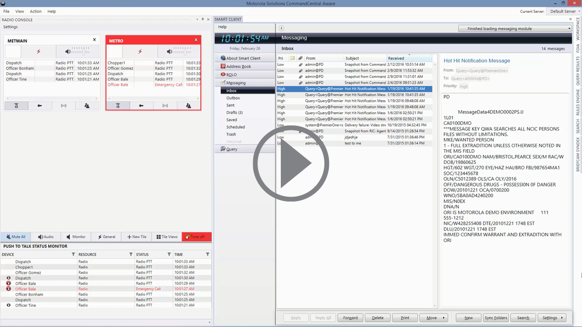 CommandCentral Aware - Unified Communications