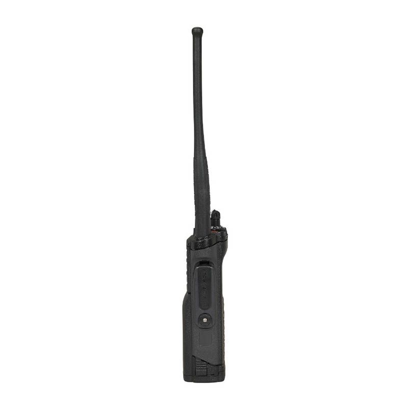 Left side view of the Motorola APX8000 portable radio