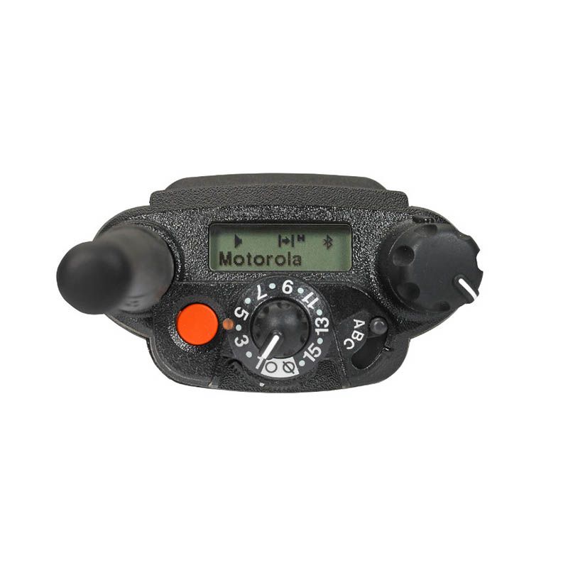 Top of the Motorola APX8000 portable radio