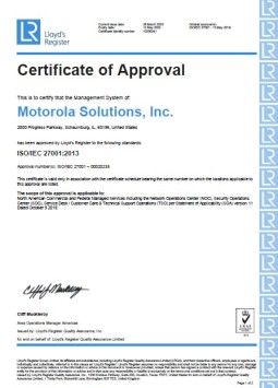 ISO Certificate