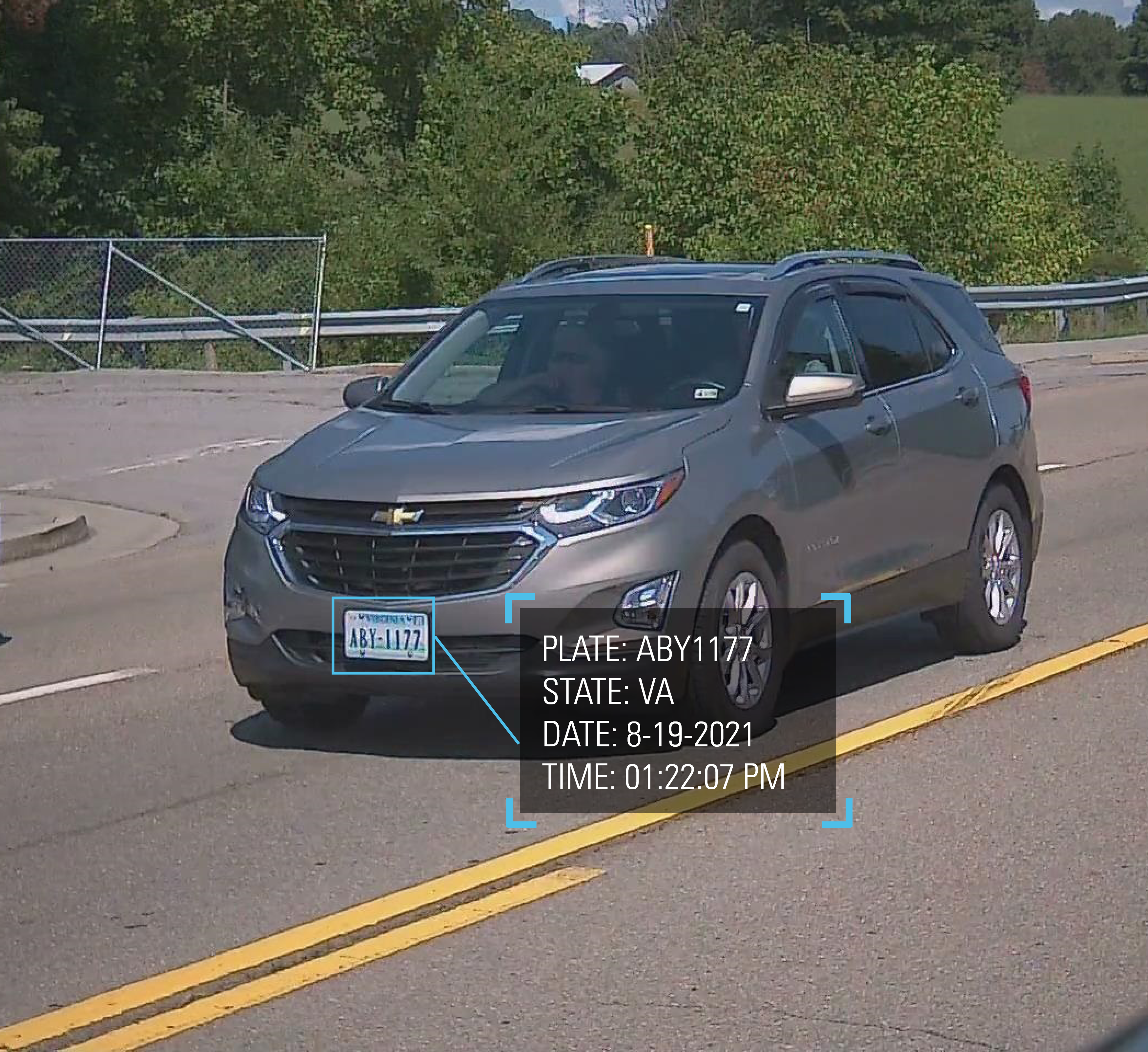 lpr on passing car